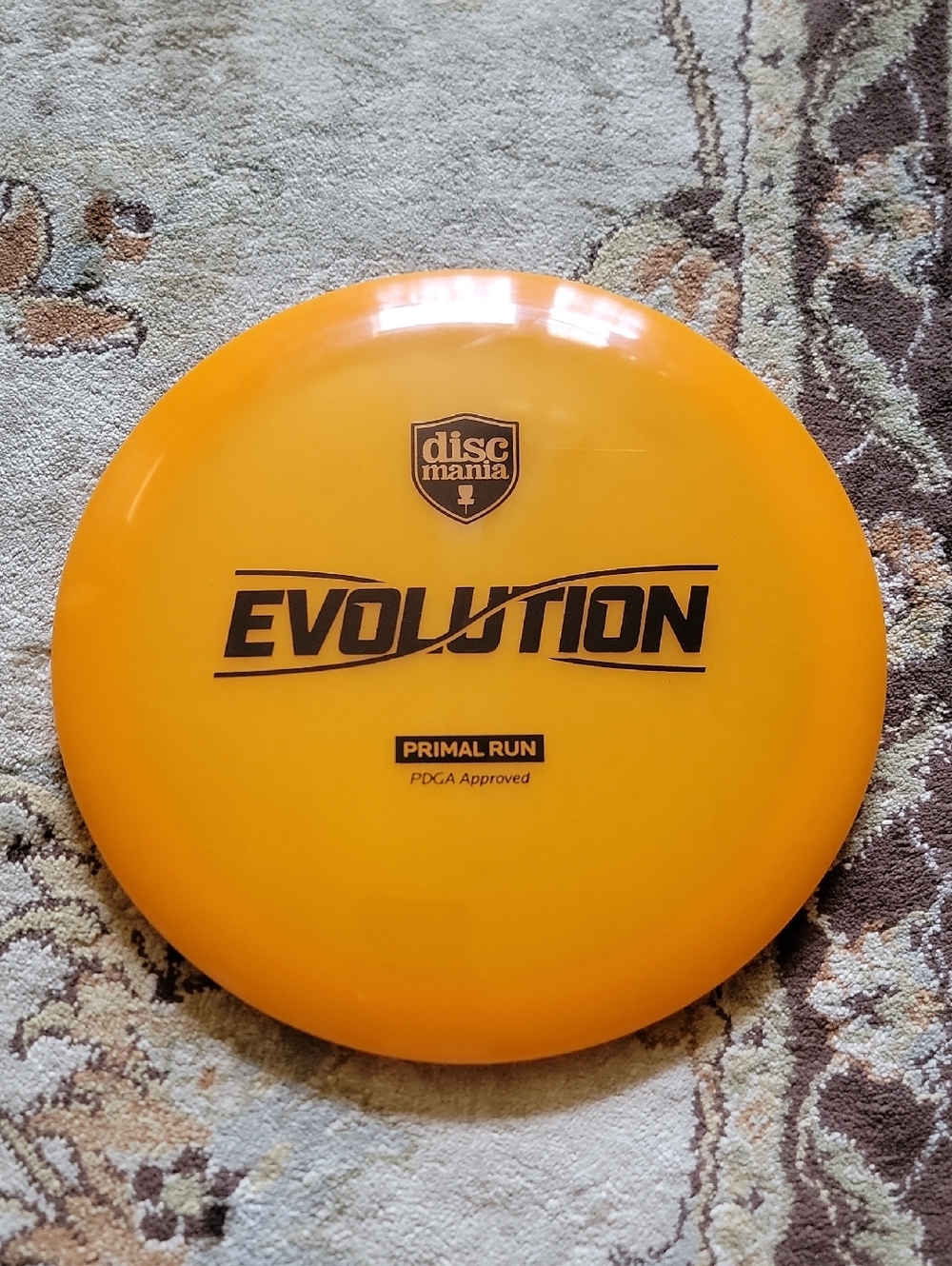 NEW Discmania Evolution Primal Run 1st Run Disc Golf Driver - Orange 174 Grams